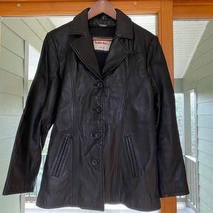 Black Leather Jacket: Leather Man, Size M